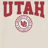 T-Shirt mit dunklem Aufdruck des Universitätswappens der University of Utah