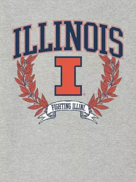 T-Shirt mit dunklem „Laurels“-Motiv der University of Illinois