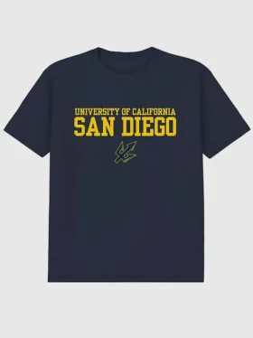 T-Shirt mit „Legacy“-Grafik der University of California San Diego