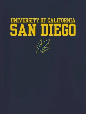 T-Shirt mit „Legacy“-Grafik der University of California San Diego