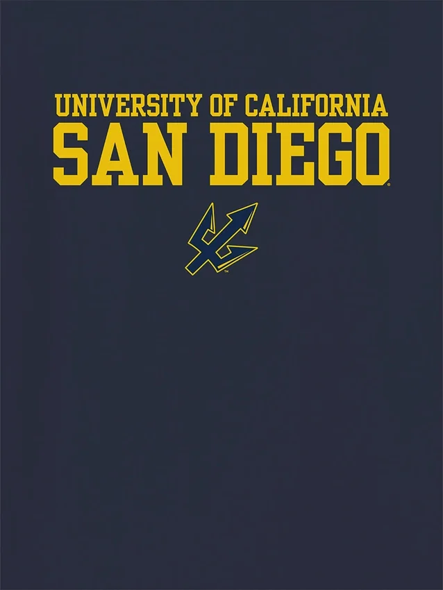 T-Shirt mit „Legacy“-Grafik der University of California San Diego