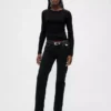 T-Shirt mit Pointelle-Rippmuster