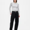 T-Shirt mit Pointelle-Rippmuster