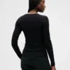 T-Shirt mit Pointelle-Rippmuster