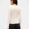 T-Shirt mit Pointelle-Rippmuster