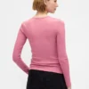 T-Shirt mit Pointelle-Rippmuster