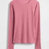 T-Shirt mit Pointelle-Rippmuster