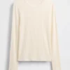 T-Shirt mit Pointelle-Rippmuster