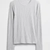 T-Shirt mit Pointelle-Rippmuster