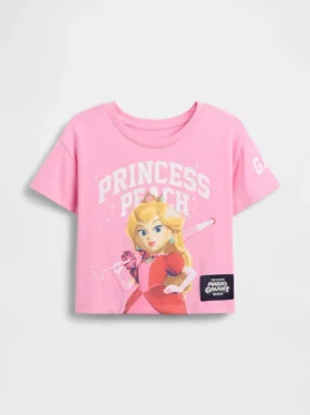 T-Shirt mit Princess-Peach-Motiv für Kleinkinder