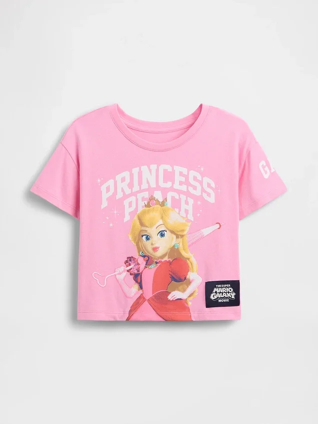 T-Shirt mit Princess-Peach-Motiv für Kleinkinder