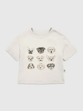 T-Shirt mit verschiedenen Welpenmotiven für Kleinkinder