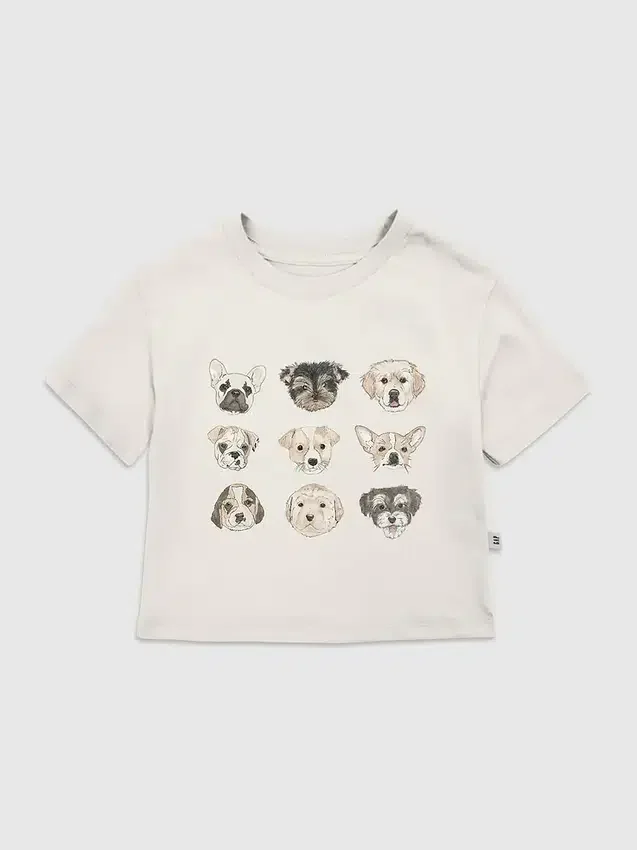 T-Shirt mit verschiedenen Welpenmotiven für Kleinkinder