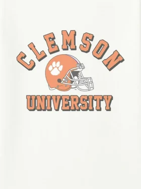 T-Shirt mit Vintage-Grafik zum Thema „Clemson University Football“