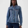 Taillierte Jeansjacke