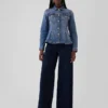 Taillierte Jeansjacke