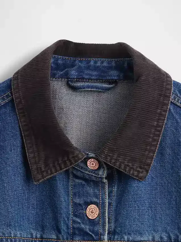 Taillierte Longline-Jeansjacke