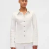 Tailliertes Jeanshemd