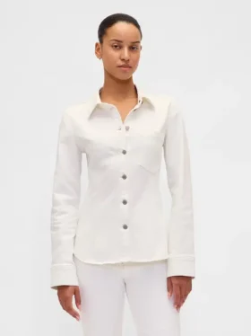 Tailliertes Jeanshemd