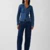 Tailliertes Jeanshemd