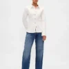 Tailliertes Jeanshemd
