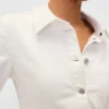 Tailliertes Jeanshemd