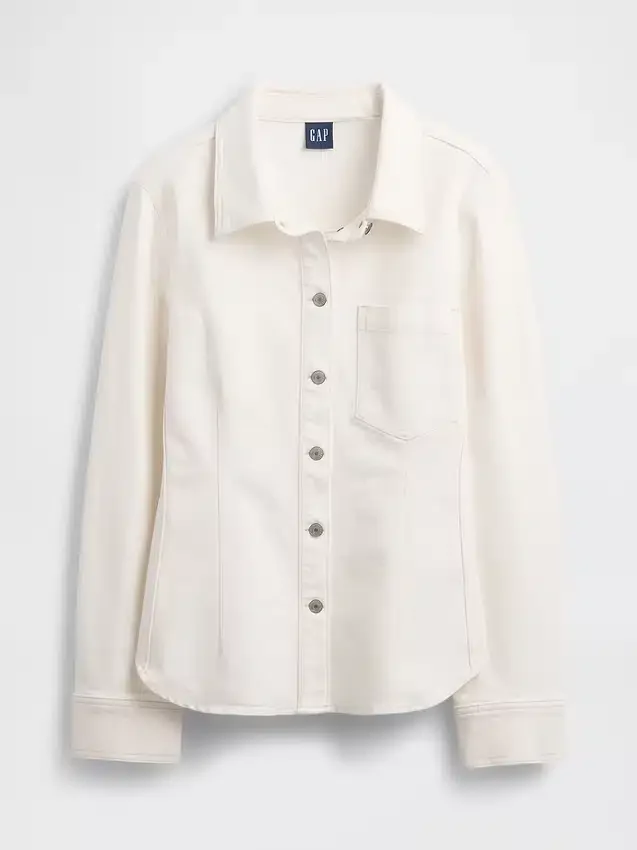 Tailliertes Jeanshemd