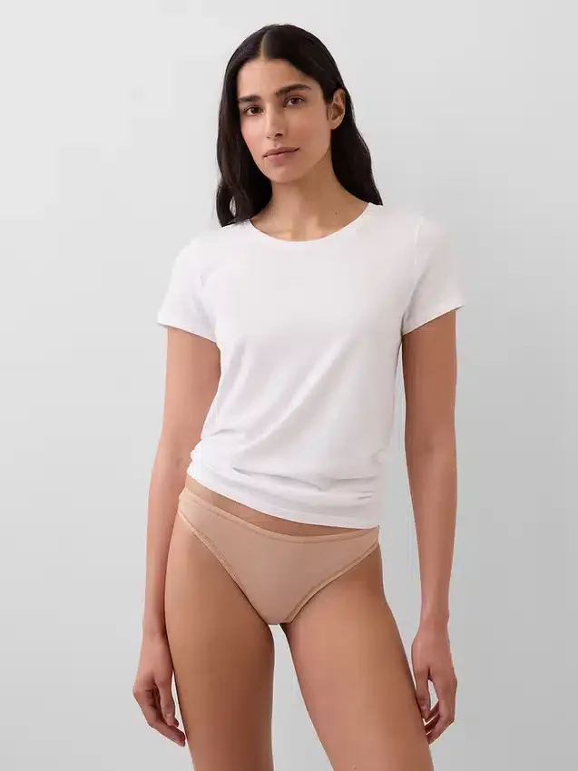 Tanga aus Bio-Stretch-Baumwolle