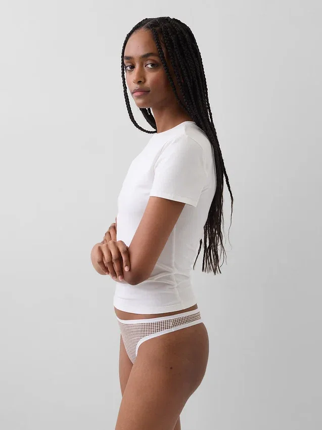 Tanga aus Bio-Stretch-Baumwolle