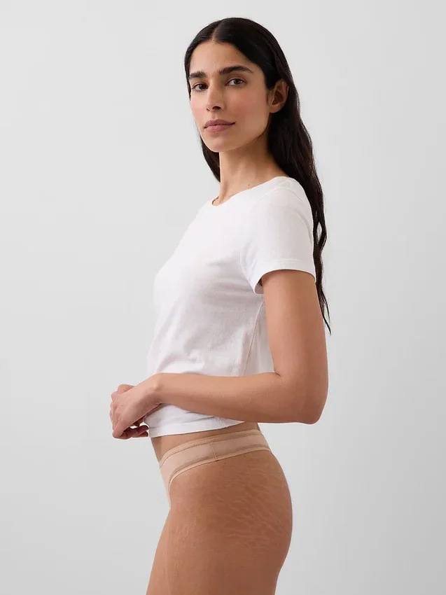 Tanga aus Bio-Stretch-Baumwolle