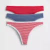 Tanga aus Bio-Stretch-Baumwolle (3er-Pack)