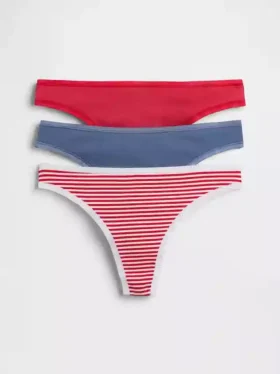 Tanga aus Bio-Stretch-Baumwolle (3er-Pack)