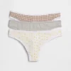 Tanga aus Bio-Stretch-Baumwolle (3er-Pack)