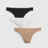 Tanga aus Bio-Stretch-Baumwolle (3er-Pack)