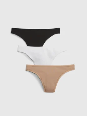 Tanga aus Bio-Stretch-Baumwolle (3er-Pack)