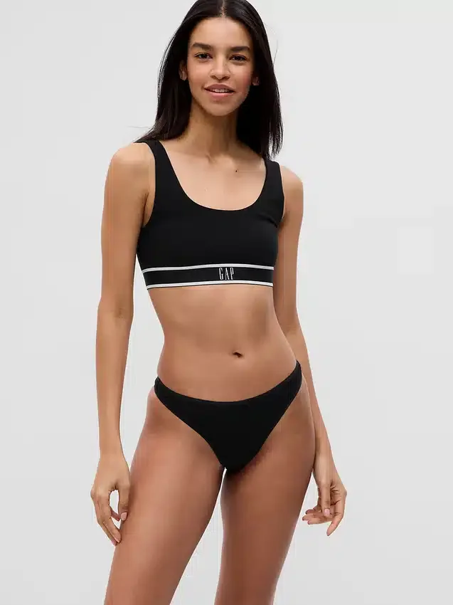 Tanga aus Bio-Stretch-Baumwolle (3er-Pack)