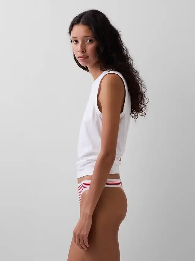 Tanga aus Bio-Stretch-Baumwolle (3er-Pack)