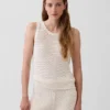 Tanktop aus 100 % Baumwolle, gehäkelt