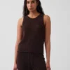 Tanktop aus 100 % Baumwolle, gehäkelt