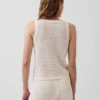 Tanktop aus 100 % Baumwolle, gehäkelt