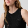 Tanktop aus 100 % Baumwolle, gehäkelt