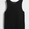 Tanktop aus 100 % Baumwolle, gehäkelt
