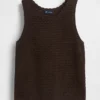 Tanktop aus 100 % Baumwolle, gehäkelt