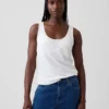 Tanktop aus Leinenmischung