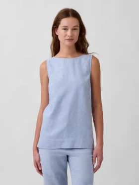 Tanktop aus Leinenmischung