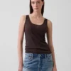 Tanktop aus Leinenmischung