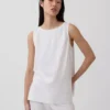 Tanktop aus Leinenmischung