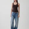 Tanktop aus Leinenmischung