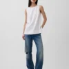 Tanktop aus Leinenmischung