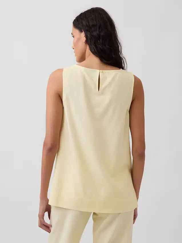 Tanktop aus Leinenmischung